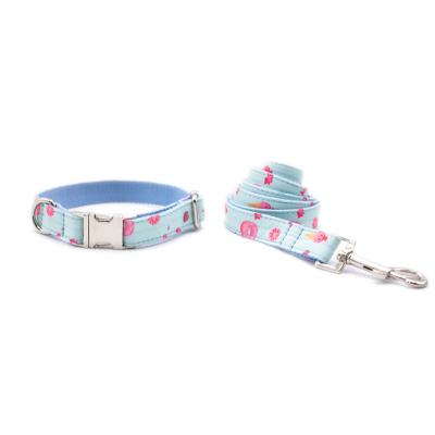 China Wholesale Cute Detachable Buckle Buckle Adjustable Dog Dogs Collar Leash Cute Metal Leash Large for sale