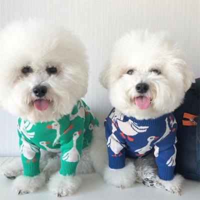 China Stocked Wholesale Autumn Winter Dog Turtle Neck Brand Fashion Cute Pattern Thicken Warm Knit Sweater for sale