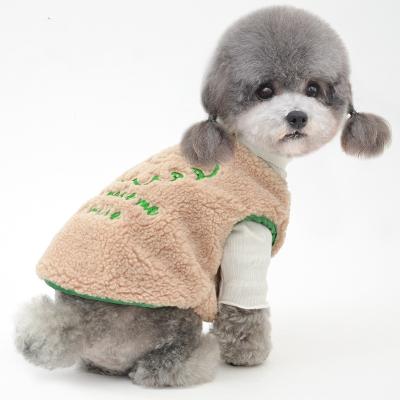 China Wholesale Autumn Winter New Style Pet Stocked Dog Softly Thicken Warm Fleece Vest Coat for sale