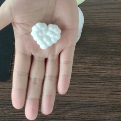 China Non Spill Factory Wholesale 2021 New Patent Pump 300ml PET Bottle With Heart Shape Foam Pump Cap for sale