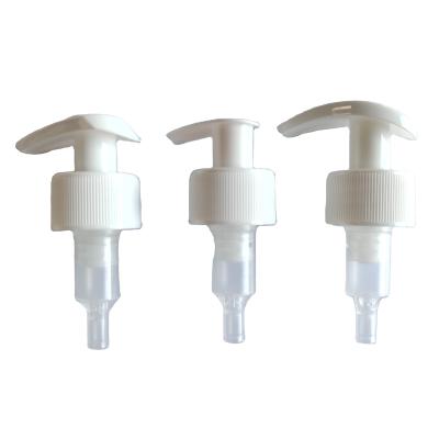 China Non Spill Left Right Hand Lock Lotion Pump Hot Selling Plastic Head White For Shower Gel for sale