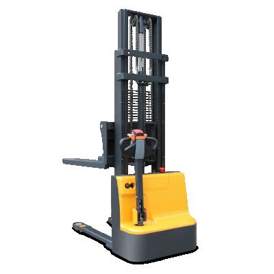 China Hotels Haizhili Hot Sale Electric Forklift 1000kg 1200kg Pallet Lifter Portable Stacker for sale