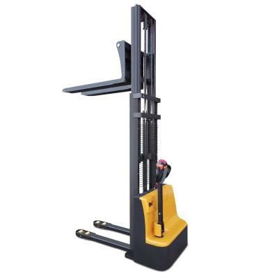 China Hot Sale 1500kg 2000kg Hotels Portable Stacker Self Loading Full Electric Pallet Stacker Forklift for sale