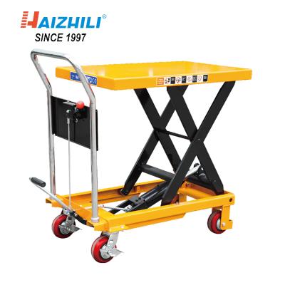 China Hydraulic Widely Lifting Equipment Portable Scissor Lift Table 905x500x50mm Table Size Manual for sale