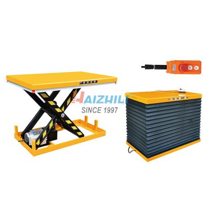 China Hotels Small Platform Hydraulic Stationary Scossor Lift Table for sale