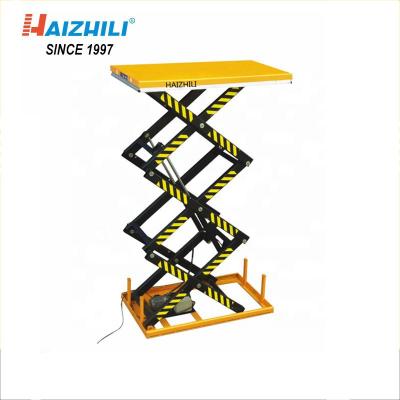 China Outdoor / Indoor Stationary 1 Ton Scissor Lift Factory Lifting Equipment Platform for sale