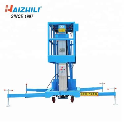 China Construction Telescopic Electric Boom Lift 125kg 6 Meter Aerial Work Aluminum Alloy Lift Platform for sale