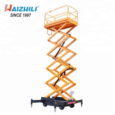 China Hotels 1-2 Person Hydraulic Scissor Cargo Lift 500kg Electric Lift Platform for sale