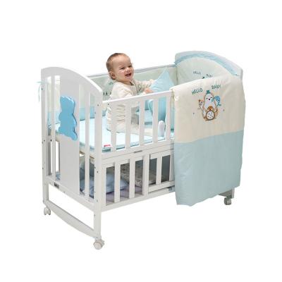 China EUROPEAN Room Furniture Baby Toddler Foldable Cradle Bed, Kids Bedroom Furniture Metal Baby Crib Design for sale