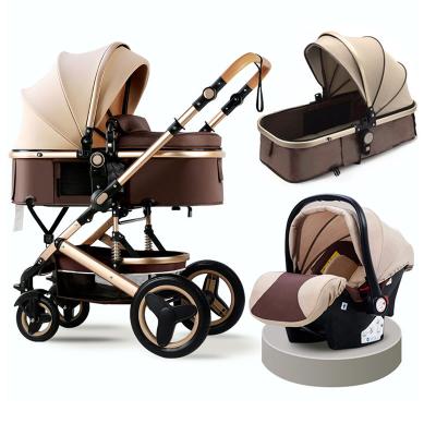 China Foldable Strollers China Manufacture En1888 Approved 3 in 1 Baby Stroller, Newborn Multifunctional 3 in 1 Strollers and Pram for sale