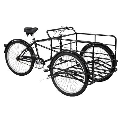 China No 26 Inch Three Wheel Cargo Bike With Front Box Carrying Goods Adult Tricycle for sale