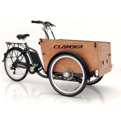 China Electric Cargo Tricycles 3 Wheel Electric Mid Motor Bike Electric Cargo Bike For Delivering Goods for sale