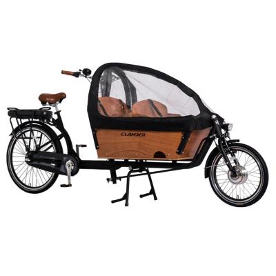 China Electric Bike Two Wheel Connection 3 Speed ​​Family Steel Adult Cargo Bike Carrying Two Children for sale