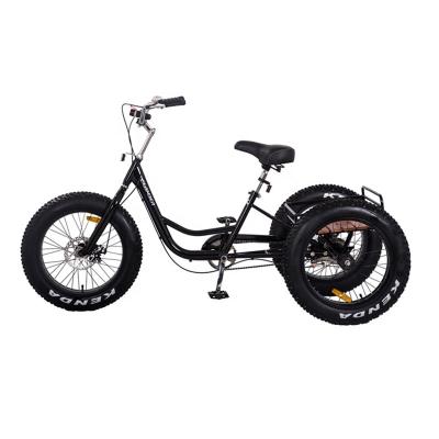 China Cargo Best OEM & ODM Customized Fat Tire Three Wheels Adult Pedal Tricycle for sale