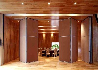 China Acoustic Sliding Partition Wall Aluminum Eco - Friendly For Hotel Restaurant for sale