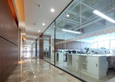 China Office Demountable Glass Partitions , Glass Partition Walls Heavy Duty for sale