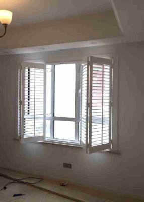 China Sound Insulation Window Plantation Shutters , Decorative Window Shutters Heat Reduced for sale