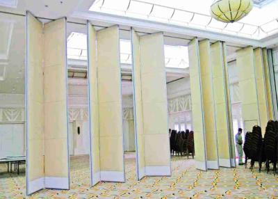 China Soundproof Fabric Finish Acoustic Operable Walls Top Hung For Banquet Hall for sale