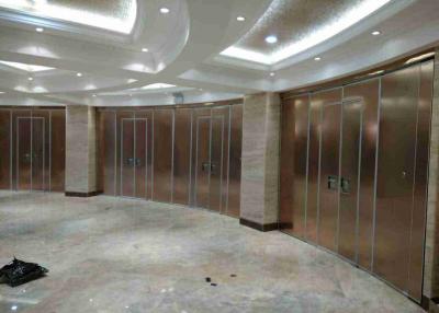 China Top Hung Sliding Partition Wall Hpl Finish , Sliding Door Divider 100mm Thickness for sale