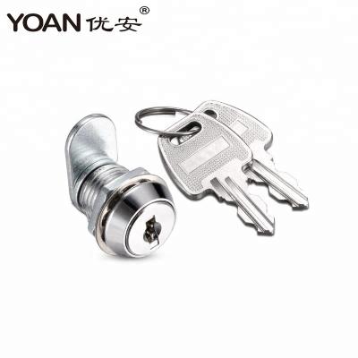 China Mini Zinc Alloy Zinc Alloy Cam Lock Cylinder 10mm Height Brass Lock For Smart Terminal for sale