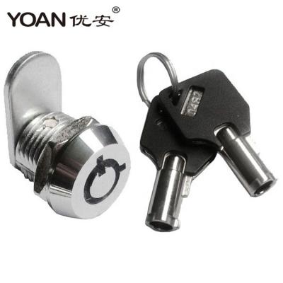 China 12 And 3 Head Socket Zinc Alloy Tubular 10mm Position 3 Head Cam Lock For Advertising Machine for sale