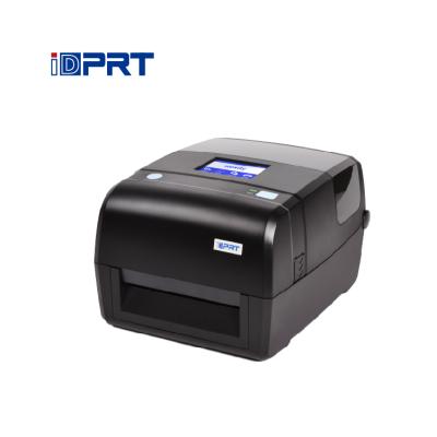 China iDPRT High Quality Black and White Standalone Thermal Transfer Barcode Label Desktop Printer for sale