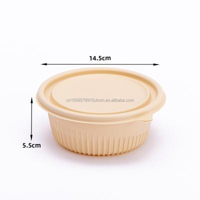 China Disposable Eco-Friendly Disposable Biodegradable Food Bowl Disposable Food Bowl Cornstarch Bowl 450ML B for sale