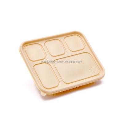 China Disposable Eco-Friendly Microwavable Degradable Catering Cornstarch Biodegradable Cornstarch Food Bowl for sale