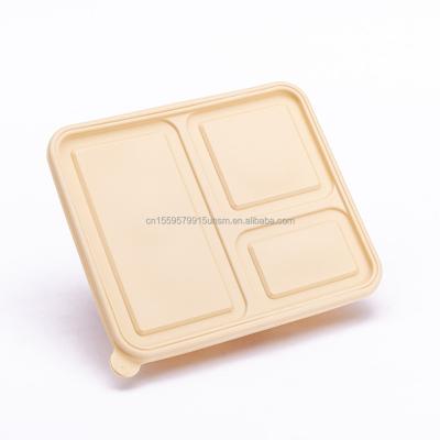 China Disposable Eco-Friendly Microwavable Degradable Catering Cornstarch Biodegradable Cornstarch Food Bowl for sale