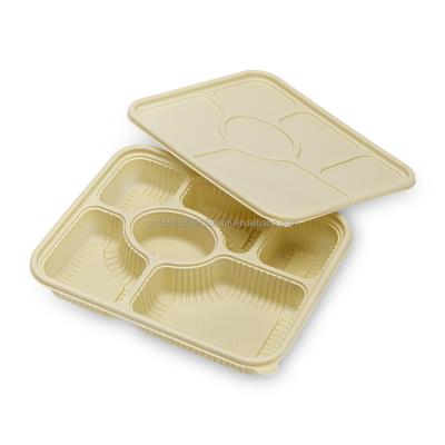 China Disposable Eco-friendly Microwavable Degradable Cornstarch Food Bowl Biodegradable Cornstarch Food Bowl for sale