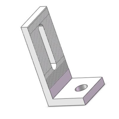 China Commercial or Industrial Aluminum L Foot for Solar Mounting System for sale