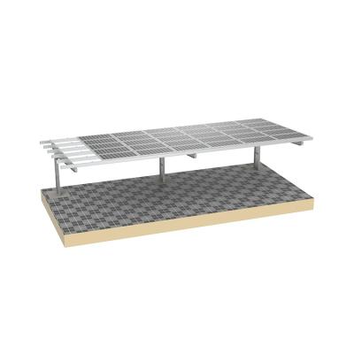 China Good quality commercial or industrial parking lot mounting carbon steel solar parking lot parking rack system for sale