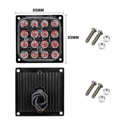 China BRAD DC12-24v 16LED 48W Car Motorcycle Truck Emergency arning Flash LED Strobe Light Car Lights Accessories Truck LED Tail Light 16led-48W-2 for sale