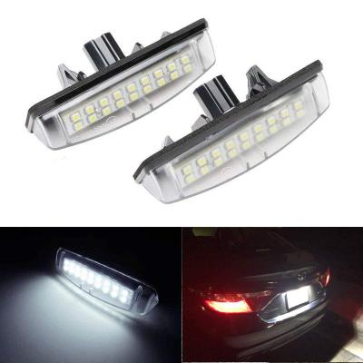 China car led license plate light permit tag lights car license number number plate lamps for Lexus Toyota Prius Echo Camry Yaris for lexus for sale