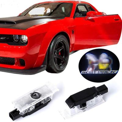 China Car LED Shadow Ghost Door Projector Welcome Light Accessories Emblem Lamp Logo Lights For Dodge Challenger For Dodge Challenger for sale