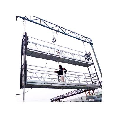 China Hot Sale Safety Platform Wire Rope Painted Access Platform Steel Electric Suspended Aluminum Hoister for sale