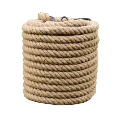 China Wholesale Durable High Quality Tag Jute Twisted Jute Rope Hemp Yellow Rope Yellow Rope for sale