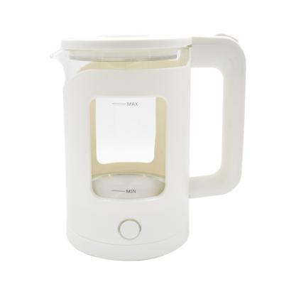 China 360 Degree Rotation Base White Glass Electric Kettle 1.5L Directly Customized by Manufacturer for sale