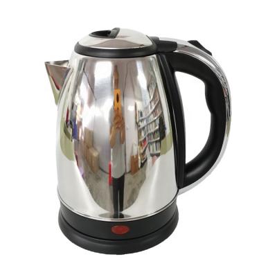 China 360 Degree Base 1.8L Double Rotating Stainless Steel Lids Electric Kettle With Chromed Outer Handle Humanized Anti-hot Design for sale