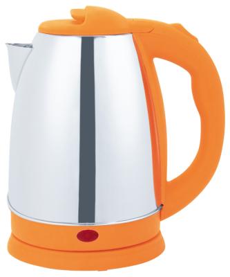 China 360 Degree Orange Good Low Water Rotation Plastic Stainless Steel Electric Single Layer Kettle 1.8L Pot Household Appliances for sale