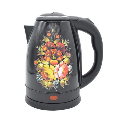 China 360 Degree Rotation Base Spray Paint Stainless Steel Multi Style High Quality Electric Kettle for sale