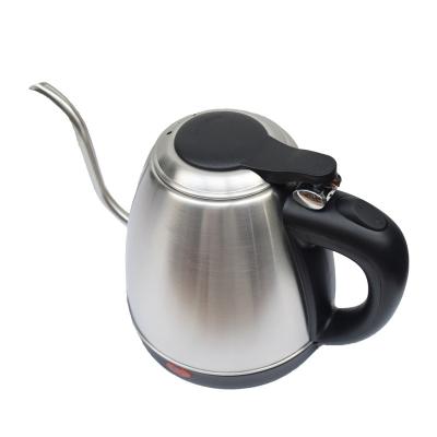 China 360 Degree CB Certificate SUS304 Coffee Kettle 1.2L Low Rotation Gooseneck Design Luxury Pot 1360 Watt Fast Heating for sale