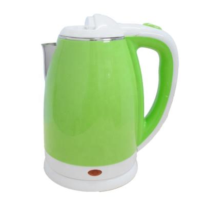 China Hot Sale 360 ​​Degree Low Rotation Color 1.8L Capacity Stainless Steel Automatic Electric Water Kettle Double Layers for sale