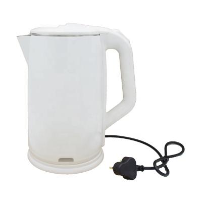 China Stainless Steel Rotation White Plastic Outer Layer Kettle Base 360 ​​Degree Electric Kettle Can OEM Color for sale