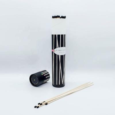 China Promotion / Hotel / Custom Advertising / Lighting Cylinder Matches Long Fireplace Matches Tube Safety Matches for sale