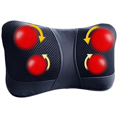 China Portable Head Neck Back Full Body Neck Massager Shiatsu Massage Rolling Kneading Pillow for sale