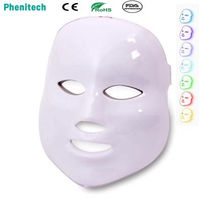 China Blood Vessel Removal CE RoHS Facial Led Mask Beauty Device 7 In 1 Mask Photon Light Therapy Led Facial Machine Face Mask for sale