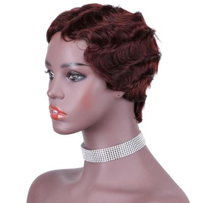 China Curly Wig Short 99J Lace Up Non Hair Wig Mechanism Wholesale Full Border Headwear for sale