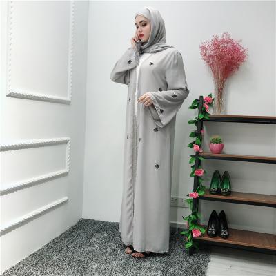 China Dubai Embroidered Cardigan Robe Islamic Robe Ramadan Lr 220 Swing for sale