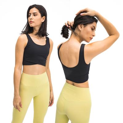 China Breathable Quality Guaranteed Ladies Sexy Short Fitness Yoga Sportswear Custom Comfortable Vest for sale